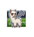 ラクロスを楽しむ！アルパカLINEスタンプ2（個別スタンプ：12）