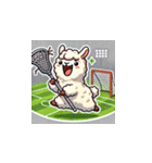 ラクロスを楽しむ！アルパカLINEスタンプ2（個別スタンプ：13）