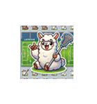 ラクロスを楽しむ！アルパカLINEスタンプ2（個別スタンプ：18）