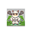 ラクロスを楽しむ！アルパカLINEスタンプ2（個別スタンプ：19）