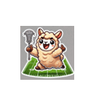 ラクロスを楽しむ！アルパカLINEスタンプ2（個別スタンプ：20）