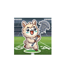 ラクロスを楽しむ！アルパカLINEスタンプ2（個別スタンプ：21）