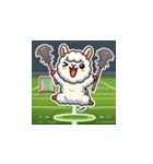 ラクロスを楽しむ！アルパカLINEスタンプ2（個別スタンプ：23）