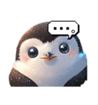 つぶらなペンギン（個別スタンプ：13）