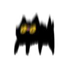 え！これ何？黒猫かよ！？（個別スタンプ：1）