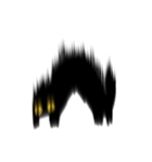 え！これ何？黒猫かよ！？（個別スタンプ：10）