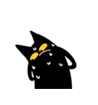 え！これ何？黒猫かよ！？（個別スタンプ：38）