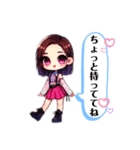 日常で使えるスタンプ✳︎kpop女子（個別スタンプ：1）