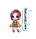 日常で使えるスタンプ✳︎kpop女子（個別スタンプ：3）