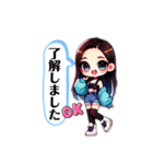 日常で使えるスタンプ✳︎kpop女子（個別スタンプ：5）