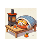 こたつねこスタンプ（個別スタンプ：22）