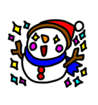 雪だるま「花吉」のLINEスタンプ（個別スタンプ：3）