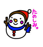 雪だるま「花吉」のLINEスタンプ（個別スタンプ：16）