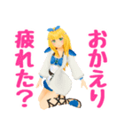 ファンタジー猫娘とカチューシャ戦士（個別スタンプ：40）