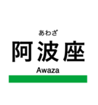 中央線(大阪)・けいはんな線の駅名スタンプ（個別スタンプ：7）