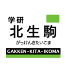 中央線(大阪)・けいはんな線の駅名スタンプ（個別スタンプ：21）