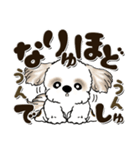 シーズー犬 2024『赤ちゃん言葉で』（個別スタンプ：10）