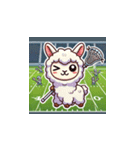 ラクロスを楽しむ！アルパカLINEスタンプ4（個別スタンプ：11）