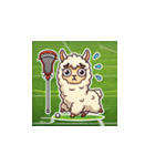 ラクロスを楽しむ！アルパカLINEスタンプ4（個別スタンプ：13）