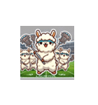 ラクロスを楽しむ！アルパカLINEスタンプ4（個別スタンプ：15）