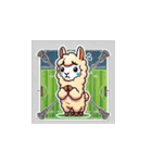 ラクロスを楽しむ！アルパカLINEスタンプ4（個別スタンプ：16）