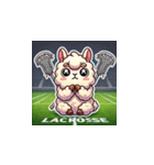 ラクロスを楽しむ！アルパカLINEスタンプ4（個別スタンプ：17）