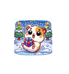 クリスマスどうぶつスタンプ4（個別スタンプ：20）