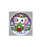 クリスマスどうぶつスタンプ4（個別スタンプ：21）
