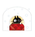 黒ねこの秋・冬便り（個別スタンプ：38）