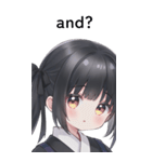 全て同じセリフ【and？】  2（個別スタンプ：1）