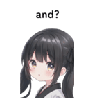 全て同じセリフ【and？】  2（個別スタンプ：28）