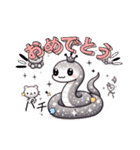 ヘビ金運UP（個別スタンプ：18）