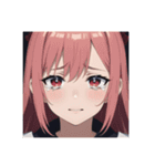 可愛い女の子の泣くイラスト【文字無し】（個別スタンプ：11）