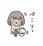 おかっぱめがねの年末年始/2025（個別スタンプ：20）