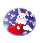 雪が舞う！うさぎたちの冬＆クリスマス！（個別スタンプ：3）