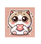 かわいい猫のスタンプセット MT（個別スタンプ：5）