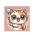 かわいい猫のスタンプセット MT（個別スタンプ：8）