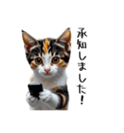 みんなの三毛猫さん（個別スタンプ：2）