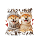 毎日使える冬の柴犬（個別スタンプ：29）