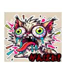 イカれた猫スタンプ（個別スタンプ：8）