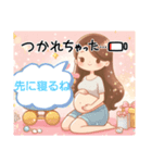 妊婦さんスタンプ①（個別スタンプ：3）