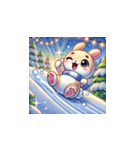 クリスマスどうぶつスタンプ9（個別スタンプ：7）