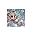クリスマスどうぶつスタンプ9（個別スタンプ：8）