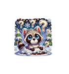 クリスマスどうぶつスタンプ9（個別スタンプ：10）