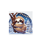 クリスマスどうぶつスタンプ9（個別スタンプ：22）