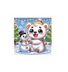 クリスマスどうぶつスタンプ9（個別スタンプ：23）
