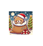 クリスマスどうぶつスタンプ5（個別スタンプ：6）