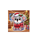 クリスマスどうぶつスタンプ5（個別スタンプ：10）