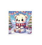 クリスマスどうぶつスタンプ5（個別スタンプ：14）