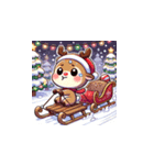 クリスマスどうぶつスタンプ5（個別スタンプ：16）